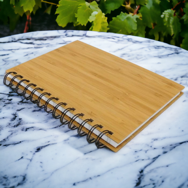 Personalised Bamboo Notebook and Pen - Image 3