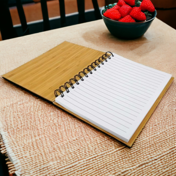 Personalised Bamboo Notebook and Pen - Image 5