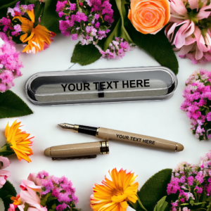Alternative view of Personalised Beech Fountain Pen & Gift Case