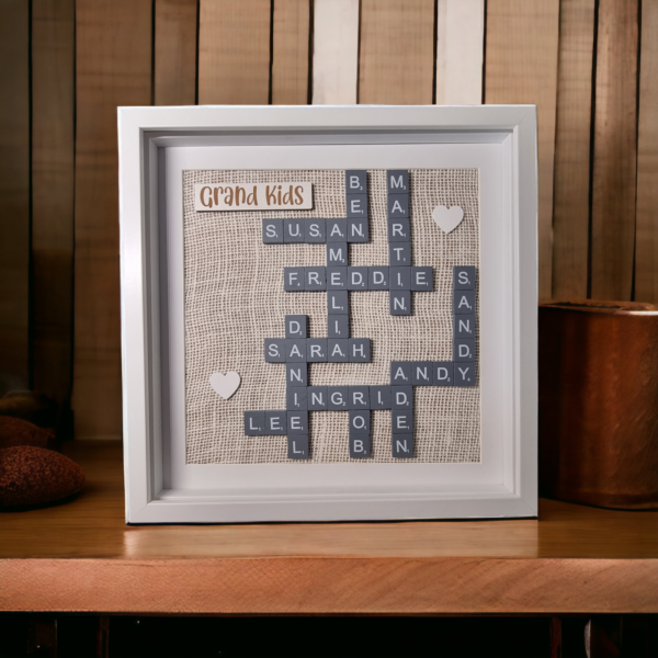 Personalised Family Scrabble Frame - Image 2