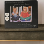 Personalised 7" x 5" Slate Photo Frame