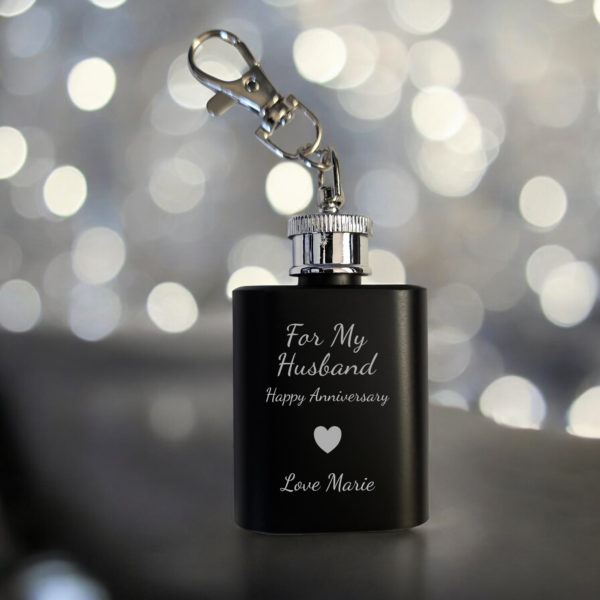 1oz Special Occasion Hip Flask Keyring