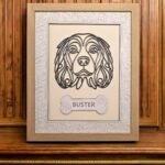 Dog Line Art Frame