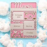 Personalised Baby Data Plaque