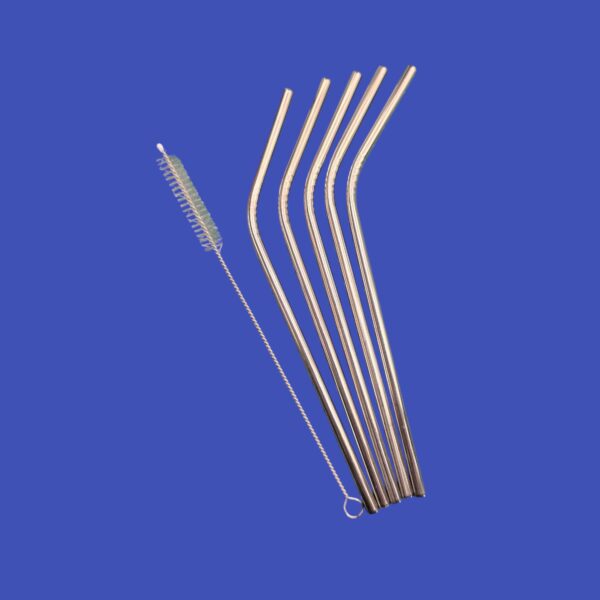 Curved Stainless Steel Straws