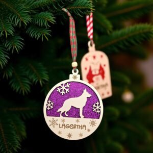 Alternative view of Personalised Dog Breed Christmas Ornament