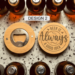 Engraved Bamboo Bottle Opener - Image 2