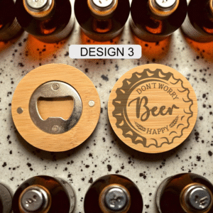 Engraved Bamboo Bottle Opener - Image 3
