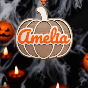 Personalised Halloween Pumpkin Ornament