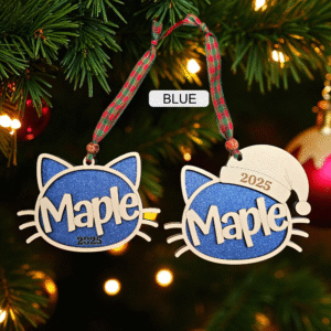 Christmas Tree Cat Ornament - Image 4