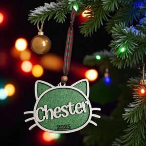Christmas Tree Cat Ornament - Image 7