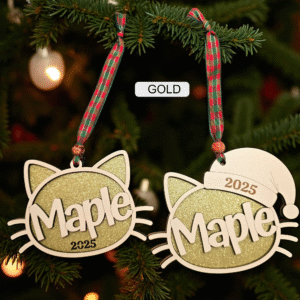 Christmas Tree Cat Ornament - Image 6