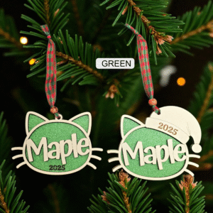Christmas Tree Cat Ornament - Image 5