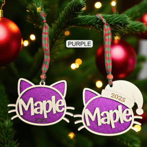 Christmas Tree Cat Ornament - Image 3