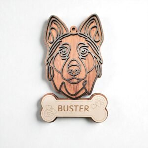 Dog Line Art Ornament - Image 4