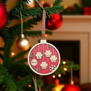 Personalised Family Christmas Ornament - Image 3