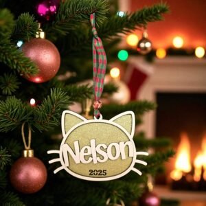 Christmas Tree Cat Ornament - Image 8