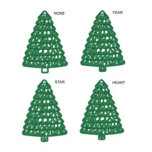Alternative view of Personalised Name Christmas Tree Ornament