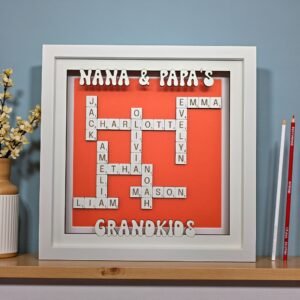 Alternative view of Personalised Scrabble Frame