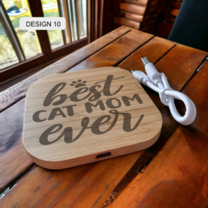 Personalised Bamboo Wireless Charger - Image 10