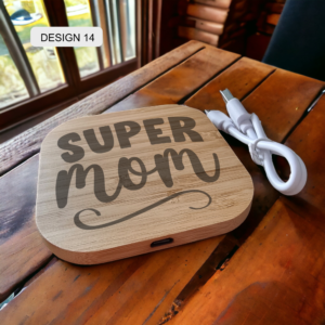 Personalised Bamboo Wireless Charger - Image 14