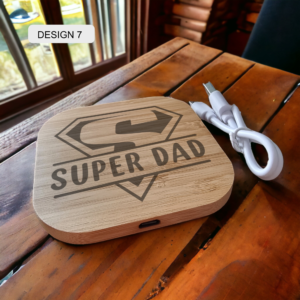 Personalised Bamboo Wireless Charger - Image 7