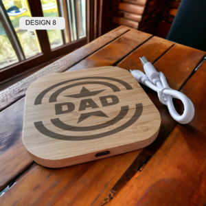 Personalised Bamboo Wireless Charger - Image 8