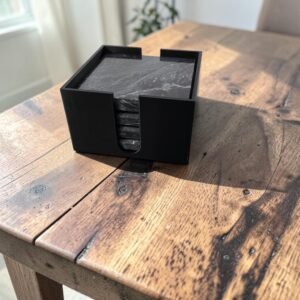 Alternative view of Celtic Knot Engraved Marble Coasters